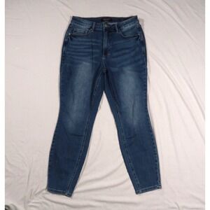 Judy Blue 14W High Waist Skinny Fit Jeans - Dark Wash Stretch Denim - JB88799 MD